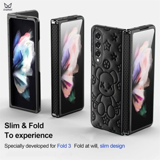 เคสโทรศัพท์มือถือหนัง กันกระแทก ลายการ์ตูน หรูหรา สําหรับ Samsung Galaxy Z Fold 4 3 5G Z Fold4 Fold3