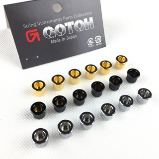 Mai-(จัดส่งรวดเร็ว) GOTOH ปลอกโลหะ สําหรับสายกีตาร์ไฟฟ้า MADE IN JAPAN TLB-1 1 ชุด (6 ชิ้น)