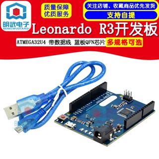 Leonardo R3 บอร์ดพัฒนา ATMEGA32U4 พร้อมสายข้อมูล ชิป QFN