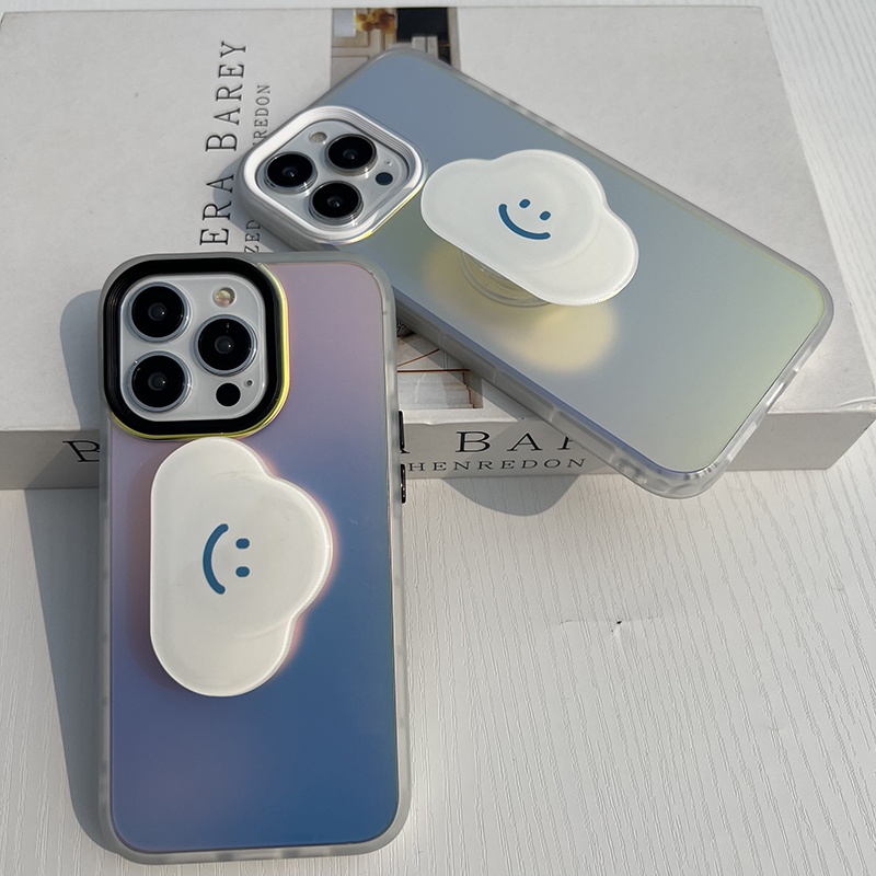 Hard Matte เลเซอร์ + ผู้ถือเมฆสําหรับ iPhone 16 16Pro 16Promax 15Promax 15 14Promax 14Pro 11 12promax 12 13Pro 13promax 11promax xs xr xsmax 12pro 8plus 11pro 7G 14Plus 14