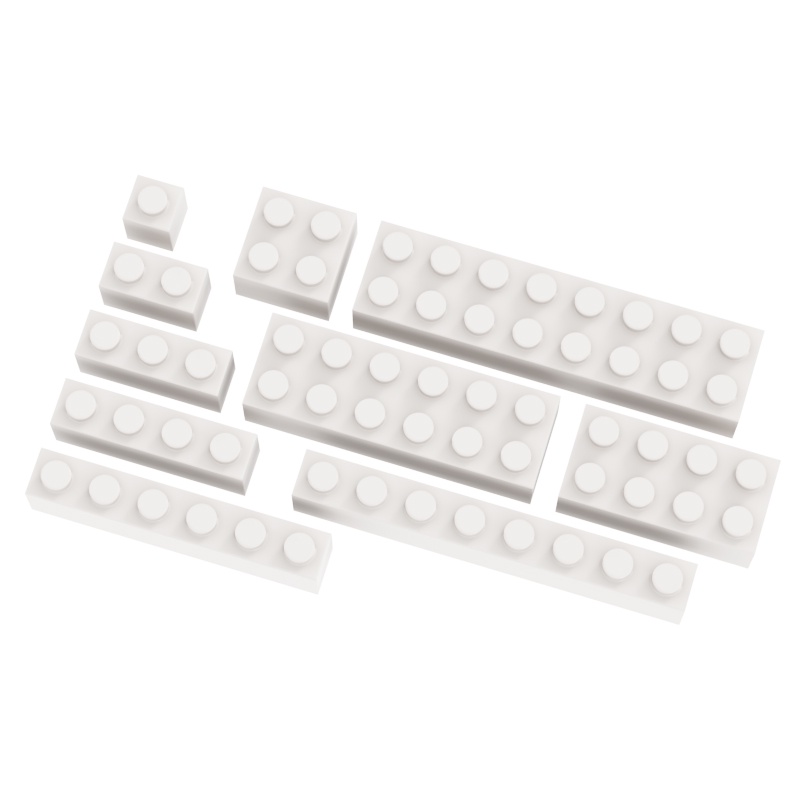 บล็อคตัวต่ออิฐ 16x16 จุด ของเล่นเสริมการเรียนรู้เด็ก DIY