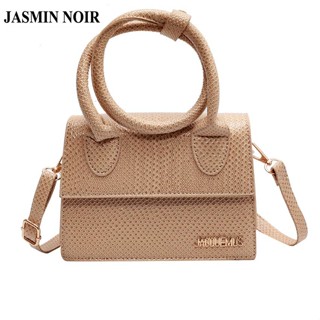 Jasmin NOIR กระเป๋าสะพายไหล่ หนัง PU ลายงู ขนาดเล็ก แฟชั่นสําหรับสตรี