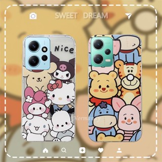 พร้อมส่ง ใหม่ เคสป้องกันโทรศัพท์มือถือซิลิโคน TPU แบบนิ่ม ลายการ์ตูนน่ารัก กันกระแทก สําหรับ Redmi 12C A1 Note 12 Pro+ Plus 12S 4G 5G 2023