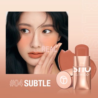 CYREAL O.tw O.o Blush Stick Cream Blusher 6สี Blendable Waterproof Long-Lasting Lip Cheek Eye Multi-Use Stick Make-Up For Women Silky Weightless Skin Friendly