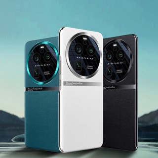 เคสโทรศัพท์มือถือ หนัง PU เคลือบไฟฟ้า แบบบางพิเศษ สําหรับ OPPO Find X6 X6 Pro