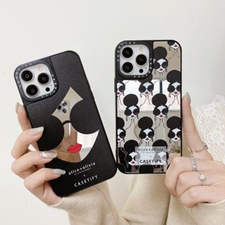 Casetify เคสโทรศัพท์มือถืออะคริลิคแข็ง แบบหนา กันกระแทก ลายผู้หญิง แว่นตากันแดด สําหรับ iPhone14 13 12 11 Pro MAX IX XS MAX XR