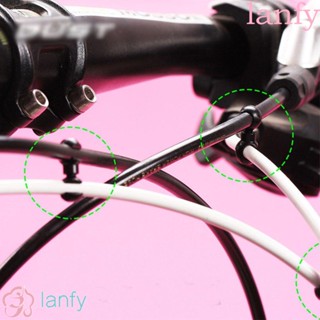 Lanfy คลิปหนีบสายเคเบิ้ลพลาสติกหมุนได้ 360 องศานํากลับมาใช้ใหม่ได้สําหรับรถจักรยาน Mtb ถนนน้ําหนักเบา