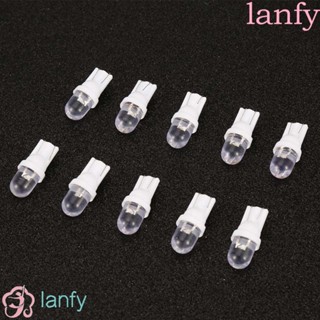 Lanfy หลอดไฟมาร์กเกอร์ LED T10 W5W DC 12V คุณภาพสูง สําหรับติดด้านข้างรถยนต์ เรือ รถยนต์