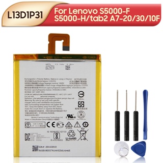 แบตเตอรี่ทดแทนL13D1P31สำหรับLenovo S5000-F/S5000-H/Tab2 A7-20/30/10Fแท็บเล็ตแบตเตอรี่3450MAh