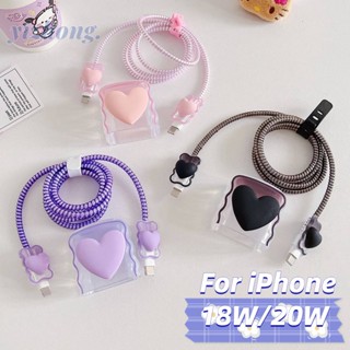 เคส TPU นิ่ม แบบป้องกัน ลายหัวใจ 3D ไล่โทนสี สําหรับ IPhone 20W 18W 5 ชิ้น 4 ชิ้น