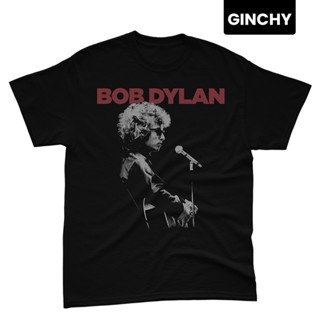 【ใหม่】Bob Dylan Singer Artist "Soundcheck" Unisex Tee