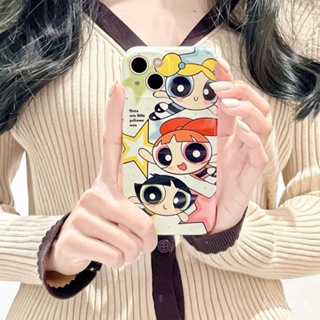 เคสโทรศัพท์มือถือ ซิลิโคนนิ่ม กันกระแทก ลาย Powerpuff Girls สําหรับ iPhone 14promax 13Pro 12mini 11 6 7 8plus x xsmax xr