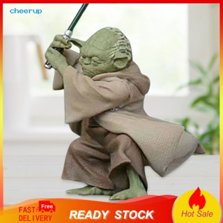 ฟิกเกอร์ อนิเมะเชียร์ป Yoda ติดทนนาน สําหรับตกแต่งภายในรถยนต์