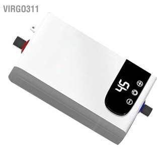 Virgo311 เครื่องทำน้ำอุ่นไฟฟ้า Tankless 220V 4500W เครื่องทำน้ำร้อนไฟฟ้า ทันทีสำหรับห้องน้ำห้องน้ำ EU Plug