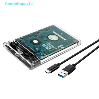 Gentlehappy เคสฮาร์ดดิสก์ SSD SATA3 เป็น USB 3.1 Type-C HDD 2.5 นิ้ว เป็นกล่อง USB 3.1