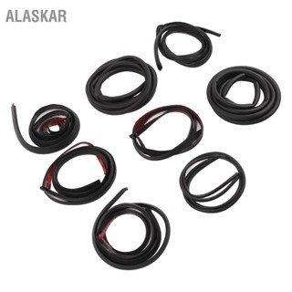 ALASKAR 8 Pcs Car Seal Strip Kit ยางลดเสียงรบกวน Soundproof Full Body Sealing สติ๊กเกอร์เปลี่ยนสำหรับ Tesla รุ่น 3 Y