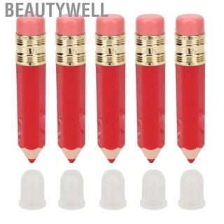 Beautywell Empty  Tube  DIY Pencil Lip Gloss Tube Portable 5ml Leak Proof with Cover for Home