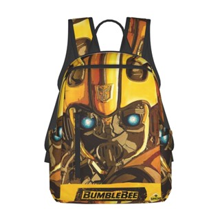 Bumblebee กระเป๋าเป้สะพายหลัง กระเป๋าเดินทาง มีซิป 14.7 นิ้ว ทนทาน สําหรับนักเรียน