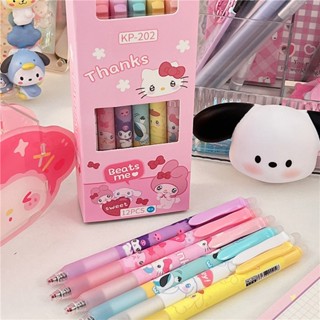 sanrio kuromi cinnamoroll mymelody hello kitty Pochacco Purin ปากกาลบได้ หมึกสีน้ำเงิน