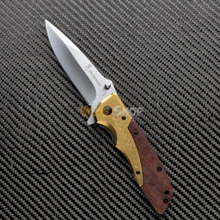 มีด BROWNING Outdoor Folding Knife มีดพับ มีดแคมป์ปิ้ง ใช้เดินป่า ป้องกันตัว อุปกรณ์ยุทธวิธี บราวนิง EDC