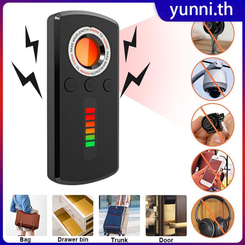 เครื่องตรวจจับกล้องความไวสูง Anti-Spy Anti-Tracking Gps Wireless Infrared Fr Signal Hidden Mini Camera Detector For Car Travel Yunni