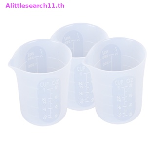 Alittlesearch11 ถ้วยตวงเรซิ่น ซิลิโคนใส 250 มล. สําหรับทําเครื่องประดับ DIY TH