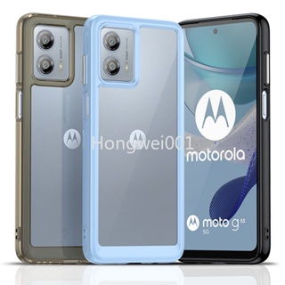 เคสโทรศัพท์ซิลิโคน TPU ใส กันกระแทก หรูหรา สําหรับ Motorola Moto G53 G73 G23 G13 5G