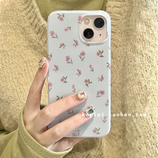 เคสโทรศัพท์มือถือ กันกระแทก ลายดอกไม้ สีครีม สําหรับ Apple Iphone 14promax 13 12 11 14pro 13pro 14