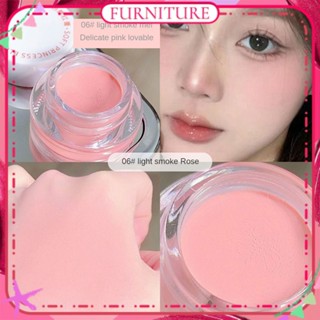 ♕Maffick Blush Cream Natural ประณีตสามมิติสีการพัฒนา Matte สีชมพูสีส้มมูส Pigment Long Lasting Face แต่งหน้า6สี FURNITURE