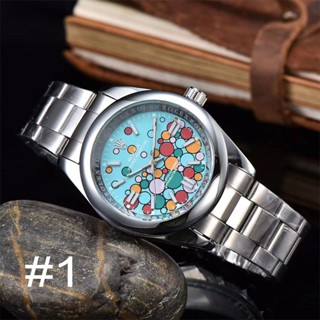 นาฬิกาข้อมือควอทซ์ สายแสตนเลส พร้อมปฏิทิน สไตล์นักธุรกิจ แฟช…