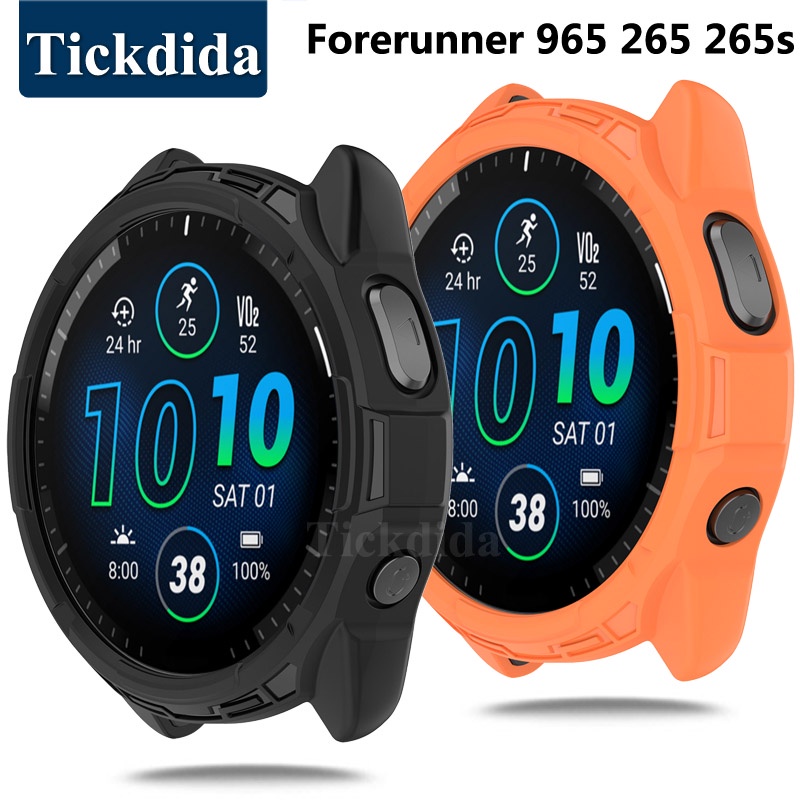 เคสนาฬิกาข้อมือ TPU แบบนิ่ม ป้องกันรอย สําหรับ Garmin Forerunner 965 Forerunner 265 265s