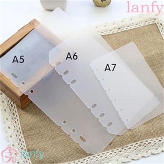 Lanfy บอร์ดแยกกระดาษโน้ตบุ๊ก แบบใส เนื้อแมตต์ ขนาด A5 A6 A7 B5 A4