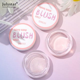 JULYSTAR Warm Blush โปร่งใสเปลี่ยนสีเจล Hydrating Moisturizing Light Glass Natural Naked แต่งหน้าเปลี่ยนสี Blush Liquid