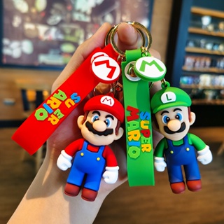 พวงกุญแจ จี้การ์ตูน Super Mario Bros 3 มิติ เหมาะกับของขวัญวันเกิด ของเล่นสําหรับเด็ก