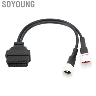 Soyoung OBD2 To 3 Pin 4 Pin Diagnostic Cable  Wear Resistant ABS Metal  Aging Diagnostic Adapter  for Motorcycle