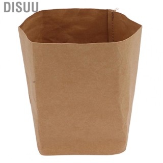 Disuu Kraft Paper  Storage Bags Washed Kraft Paper Bag Practical for Vegetables for Household Sundries