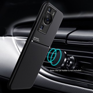 สําหรับ Huawei Nova 11 P60 P50 P40 P30 Pro หนัง พื้นผิว แม่เหล็ก เคส และ ฝาครอบ แม่เหล็ก ในรถยนต์