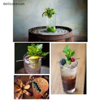 Delicatesun โลหะสเตนเลส เคลือบเงา ครัว &amp; บาร์ ผลไม้ ไม้จิ้มฟัน ค็อกเทล ดี