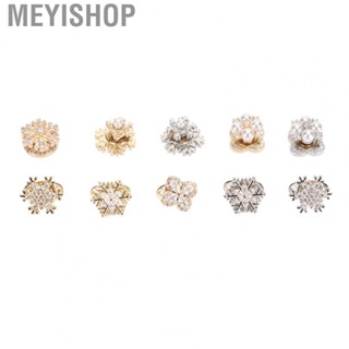 Meyishop Nail Rhinestone  Fade Proof 10 Pcs Fine Workmanship Nail Bead Charms Bright  for Manicure