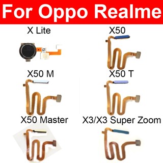 สายเคเบิลเซนเซอร์ลายนิ้วมือ แบบยืดหยุ่น สําหรับ Realme X Lite X50 Master X50M X50T X3