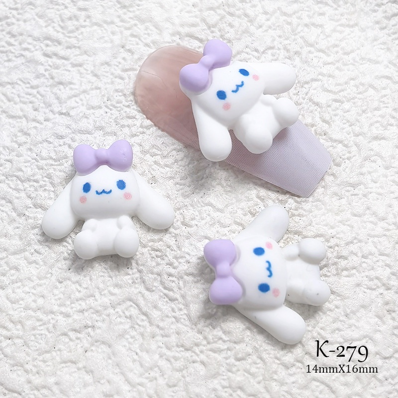 พร้อมส่ง⚡ Cinnamoroll จิว ซินนามอโรล (ราคาต่อ1ชิ้น) อะไหล่ตกแต่งเล็บ จิวแต่งเล็บ อุปกรณ์แต่งเล็บ อะไหล่ติดเล็บ Nailspop