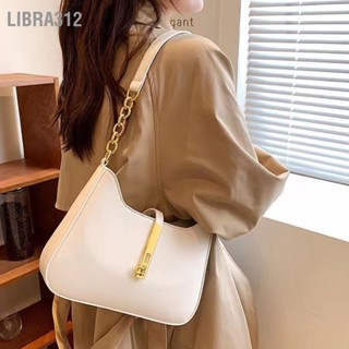 Libra312 กระเป๋าสะพายไหล่ผู้หญิงแฟชั่นคลาสสิกเรียบง่ายขนาดเล็กหรูหรา PU โซ่กระเป๋าถือ