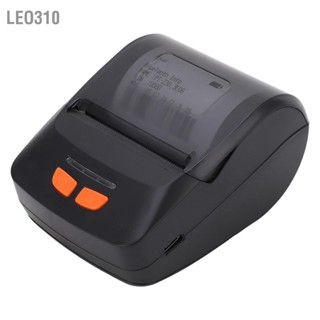  Leo310 เครื่องพิมพ์ความร้อน Bluetooth พร้อมกระดาษฉลาก เครื่องพิมพ์บาร์โค้ด POS แบบพกพา เอาท์พุตการพิมพ์ขาวดำ