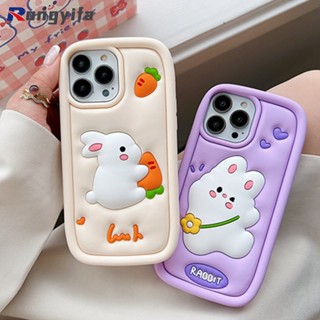 เคสซิลิโคนนิ่ม ลายการ์ตูนกระต่าย 3D สําหรับ Honor X9A 5G X9 5G 90 Magic 4 Lite Huawei P60 Pro P50E P50 P40 Pro Mate 50E 50 40 30 Pro