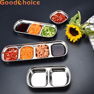 【Good】Korean Samgyupsal Saucer Stainless Steel Sauce Dish Seasoning Dish Dipping Bowl【Ready Stock】