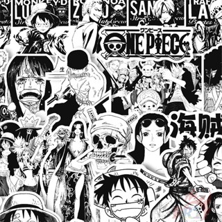 60 ชิ้น / ชุด ❉ คลาสสิก สีดําและสีขาว สติกเกอร์ ONE PIECE Series 01 ❉ สติกเกอร์ Doodle แฟชั่น กันน้ํา DIY