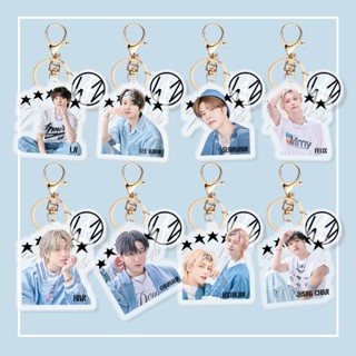 พวงกุญแจอะคริลิค รูปศิลปินเกาหลี Stray Kids 5 ดาว สําหรับห้อยกระเป๋า
