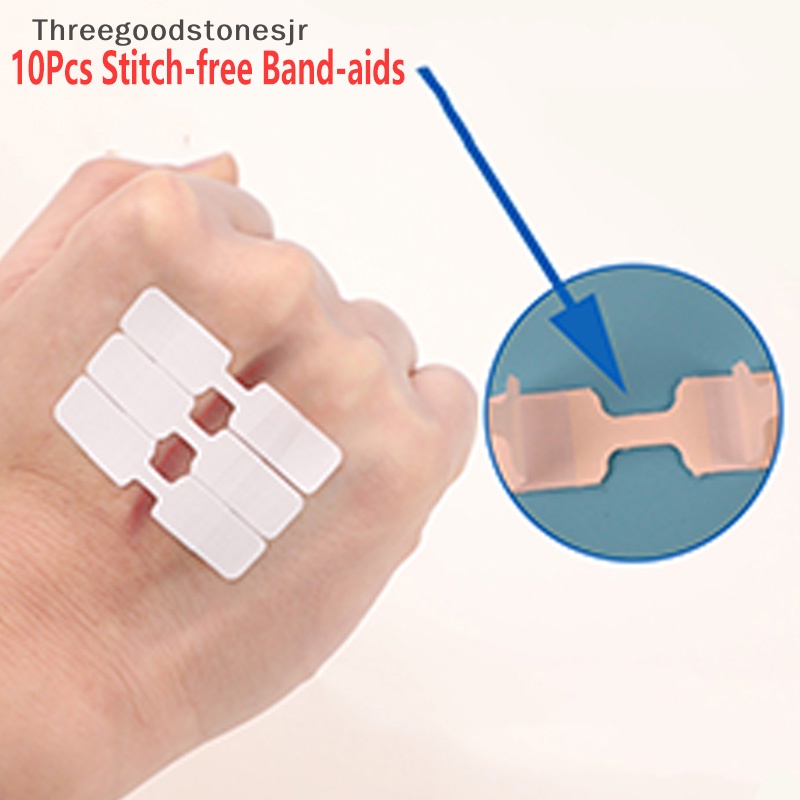 TGST 10 แพ็คใหม่ Seam Band-Aid Outdoor Quick Wound Suture เทปซิปลด JR
