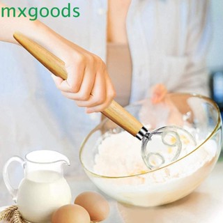 Mxgoods ไม้ตีแป้งโดว์ ทรงกลม แบบเดี่ยว และคู่ ทนทาน สําหรับทําขนมปัง เค้ก เบเกอรี่