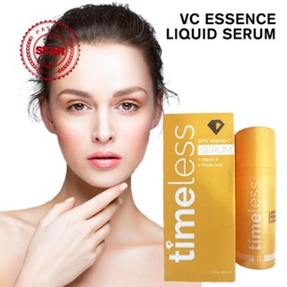 Timeless 20% วิตามินซี + วิตามินอี หน้ากระจ่างใส เอสเซ้นบํารุงผิวหน้า VC โทนสีผิว W3W6